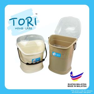 TORI HOME Cutlery Holder Plastic with Cover | Chopstick Spoon Stand Holder | Bekas sudu dan Garpu | Kitchen Storage Utensils Storage Box With Lid