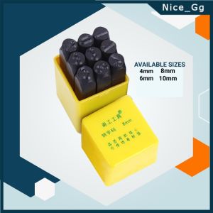 9pcs Steel Number Punch Stamp Set 4-10mm Numbers Stamping Puncher Set Kit Set Metal