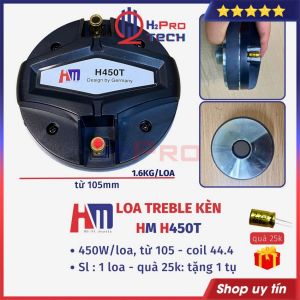 Loa Treble Kèn HM H450T 450W Kèm Họng ( Giá 1 Cái Tặng Tụ ) Loa Tép 450 Cao Cấp - Coil Titan 44.4