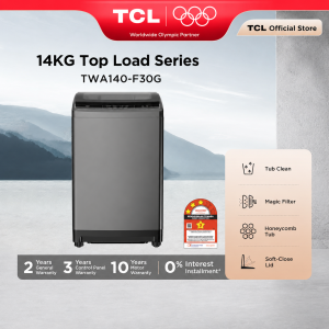 TCL 14kg/16kg Inverter Top Load Washing Machine Magic Filter Hijab Mode Mesin Basuh TWA140-F30G TWA160-F31G