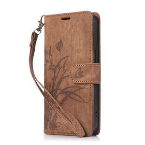 Card Case For Samsung With Short Lanyard Wallet Bag Case Cards Slot Case Mobile Phone Shell With Card holder Cases Casing Cover For Samsung Galaxy S25 Plus S24 Ultra S24 Plus S23 FE S23 Ultra S22 Plus S21 Ultra S20 FE S10 Plus Flip Leather Case