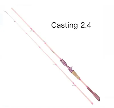 Msia Stock pink lure rod High carbon material Ultra-light Fishing lure Fishing rod Rod casting Joran casting Rod