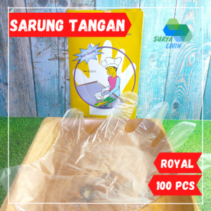 Sarung tangan plasik ROYAL.100 pcs/pack
