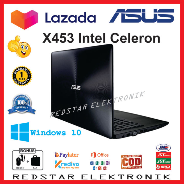 Terlaris! Laptop Asus X453 Prosesor Intel Celeron RAM 8GB/HDD 1TB