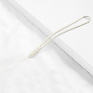 Màu trơn cá nhân ngắn silicon mềm Bộ bảo vệ điện thoại Keychain vỏ dây đeo dây đeo cổ tay
