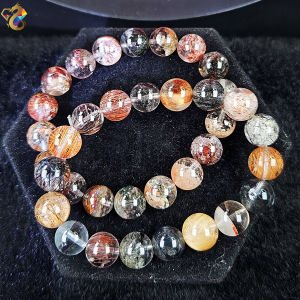 Collection Ceiling Grade Rare Garden Five Elements Phantom Quartz Bracelet