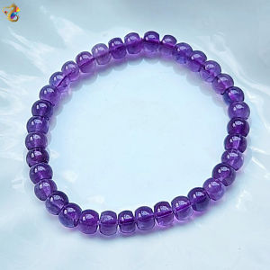 Graduation Grade Brazil Amethyst Abacus Rondelle Bracelet