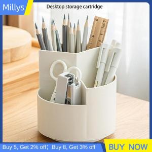 Millys Trắng Phân Chia Và Phân Lớp Xoay Bút Chì Văn Phòng Máy Tính Để Bàn Đa Chức Năng Lưu Trữ Văn Phòng Phẩm Nguồn Cung Cấp Công Cụ Làm Đẹp