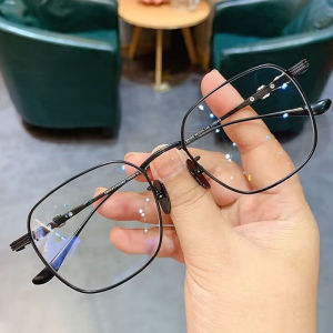 Kacamata Photocromic Vintage Bingkai Persegi Lensa Anti Radiasi pria wanita Kacamata