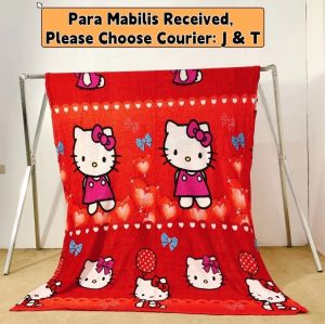 HelloKitty (Red Heart) Velvet Fleece Blanket 135cm X 200cm
