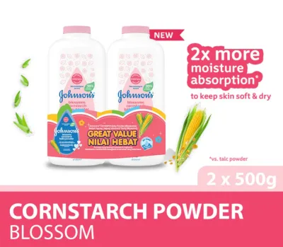 Johnsons Baby Blossoms Cornstarch Powder (500gx2)