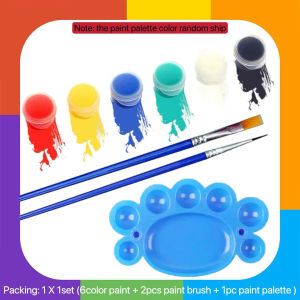 12 colors watercolor paint for kids Poster Paint set acrylic DIY Wall Drawing PaintingWith palette