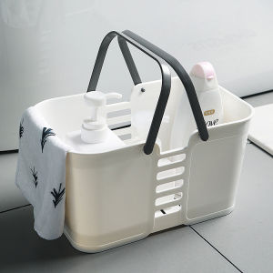 Smartconn Shower Caddy Basket Tote for Bathroom Plastic Storage Basket with Handles Portable Organizer Bins for Kitchen Bathroom Bedroom Toiletry Laundry Garden Pool Beach