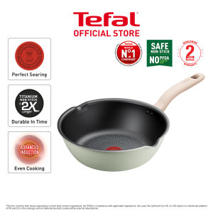 Tefal So Matcha Deep Frypan 24cm (Non-stick Cookware Titanium 2x Non-stick coating Thermo-signal Thermo-fusion Induct
