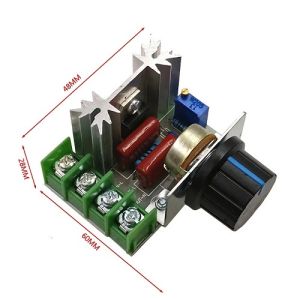 Bộ Khiển - Mạch Dimmer Công Suất 2000W Điện Áp 220V Dùng Điều Chỉnh Tốc Độ Động Cơ/ Độ Sáng Bóng Đèn