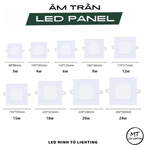 Đèn led âm trần 6W  ánh sáng trắng PHI KHOẮC LỖ 100