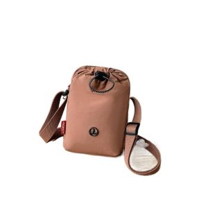 BGGK Multifunctional Mini Nylon Mobile Phone Bag Casual Zipper Crossbody Water Bottle Bag Portable Korean Style Single Shoulder Bag Woman