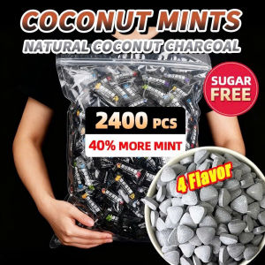 Sugar Free Coconut Charcoal Mint Candy For Fresh Breath Mixed Fruit Candies Snacks Sweet