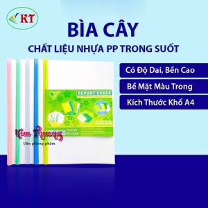 (Xấp 10 cái) Bìa cây gáy rút nhựa PP Q310 ngũ sẵc gáy dày kẹp tài liệu khổ A4