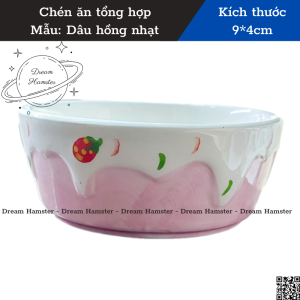 Tổng hợp chén ăn sứ dễ thương cho hamster (vui lòng chú ý mô tả kích thước)