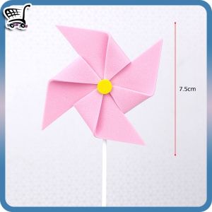 Eva Foam Windmill Happy Birthday Cake Topper Happy Birthday Cake Decorations 风车蛋糕插件