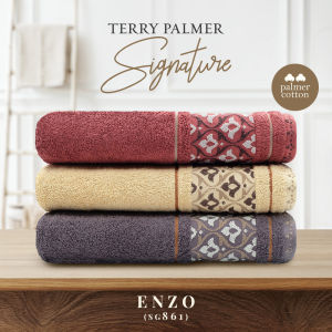 Handuk Terry Palmer Signature 50x100 / 70x135 Enzo / Handuk Mandi Travel Tanggung Dewasa Anti Bakteri & Tebal