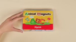 JoyCat Wooden Thick Alphabet Magnets for Toddlers Fridge Large Size Cute Animal Colorful ABC Magnetic Letters 26 Uppercase Letters Educational Toy Set for Kids Toddlers Preschool Learning Spelling
