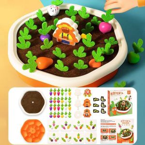 Oldlaiben Baby Pulling Out Radish Toys Vegetable Memory Game Puzzle Kid Game Educational Toy Harvest Carrot Game