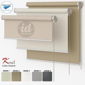 Roller Blind/ Tirai Gulung/ Penutup Jendela 100% Blackout ( Sharp Point ) Indoor