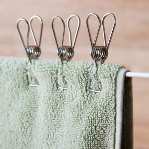 20 Pcs Multipurpose Windproof Clothespin Stainless Steel Marine Grade Durable