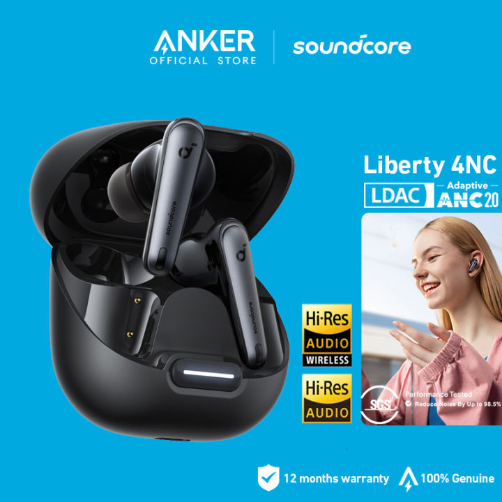 Soundcore by Anker Liberty 4 NC Earbuds Bluetooth 5.3 ANC Hi-Res