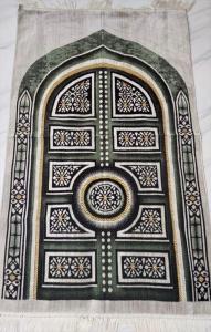 Sajadah Turki Pintu Qubah Kubah Platinum Dasar Krem Cream Besar