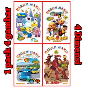 Plastik Harum manis 4 Dimensi serma bandung 1 pack 4 gambar plastik aromanis kemasan harumanis bungkus harum manis