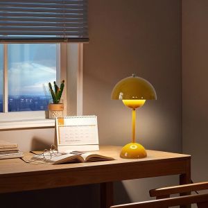 Lamp Half Circle Shape Nightstand Lamp Dimmable Nordic Study Lighting Decorative Table