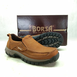 SEPATU KULIT BORSA LOGAN - LEATHER SLIP ON PRIA DEWASA