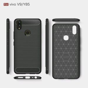 VIVO V9 VIVO Y91 VIVO Y93 VIVO Y95 Case ipaky karbon softcase silikon karet black carbon casing hitam cover