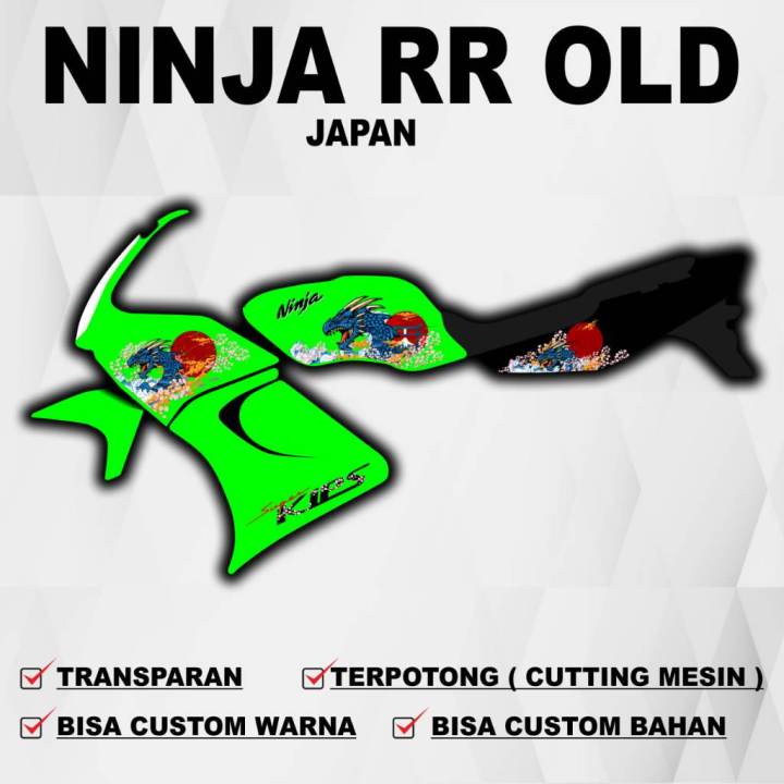 Sticker Ninja RR Old / Striping Ninja RR Old / Stiker Striping Decal ...