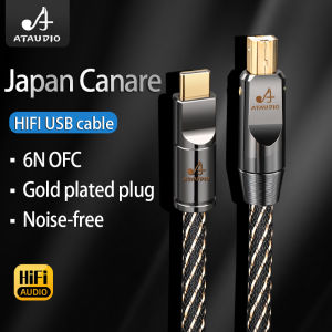 Canare HiFi USB OTG Cable 6N OFC Type C to Type B USB Cable Type A to B Audio Cable for Decoder DAC Sound Card
