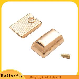 Butterfly 10ชิ้นตัวหยุดซิปโลหะมีคลิปท้ายแบบมีซิปสำหรับหยุดทำงานที่หางปลั๊กพร้อมสกรูงานตัดเย็บหนังงานประดิษฐ์ทำมือ