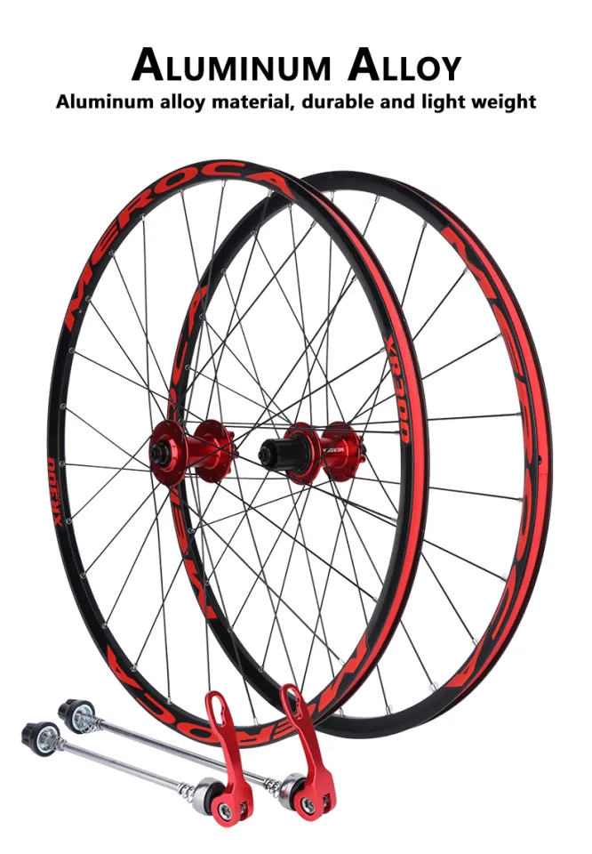 26 inch mountain bike wheelset with store disc brakes