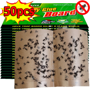5/10/20/30/50Pcs Outdoor Insect Bug Trap / Home Fly Catcher Sticky Board / Mosquito Eliminate Glue Sticker / Eliminate Glue Sticker / Toxic Insect Bug Trap