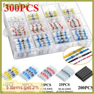 fanghui 300PCS Waterproof Solder Wire Connectors Heat Shrink Butt Crimp Connectors