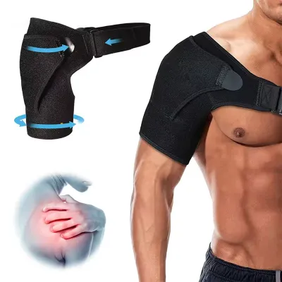 FOCANO Shoulder Brace with Pressure Pad Suitable for Both Men and Women Adjustable Shoulder Brace for Left and Right Shoulder Protect