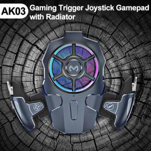 MEMO AK03 Mobile Phone Gaming Trigger Joystick Gamepad Fan Radiator 2 IN 1 Aim Shooting L1R1 Key Button Game Cooler for IOS PUBG2026