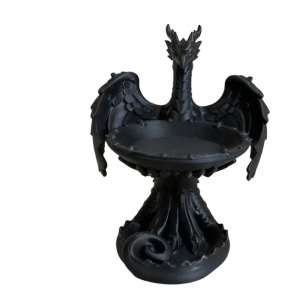 ZSDN MALL Gothic Bird Tray Statue Decorative Crafts 3D Printed Home Decoration Unique Gift Funny Storage Holder Decor