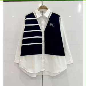 SJM KEMEJA CARDI CATIA WANITA BAHAN KATUN LINEN PREMIUM LENGAN PANJANG 6828