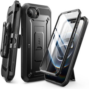 SUPCASE for iPhone 16e Case with Screen Protector Unicorn Beetle Pro Built in Stand Belt Clip Military Grade Protection Full Body Phone Case for iPhone 16e 6.1 2025
