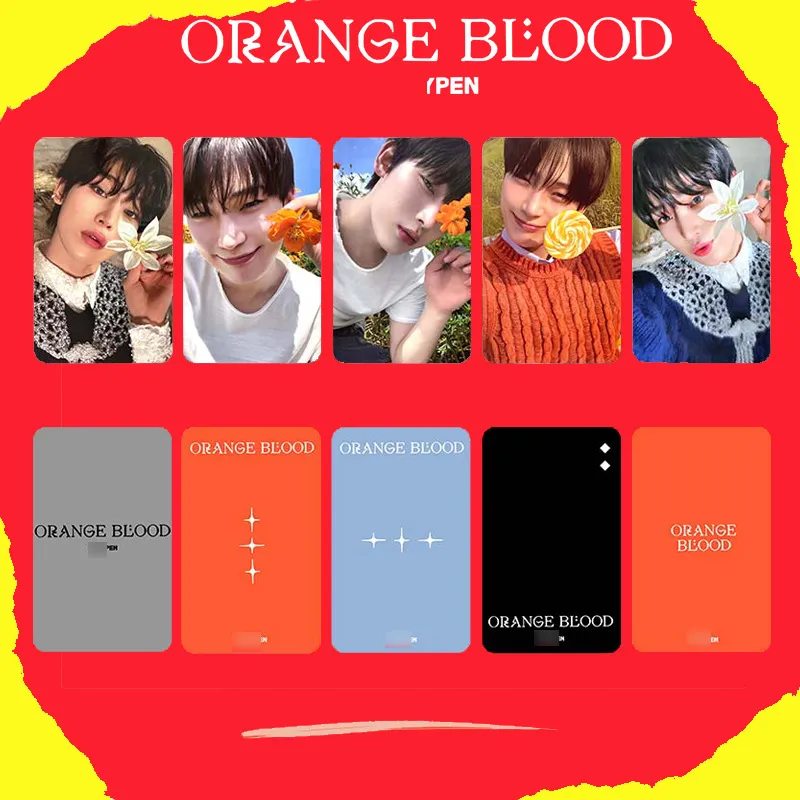 Enhypen Orange Blood Weverse Solo PhotoCards Heeseung Jake