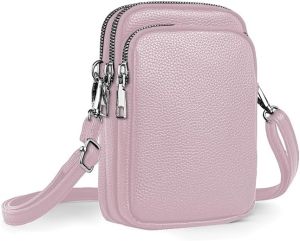 Small Crossbody Bag for Mobile Wallet LeatherShoulder Bag for Women and Men Wallet with Card Slots Neck Strap Suitable for All Smartphones  iPhone 16 Pro Max 15 Plus 14 13 12 11 X  Max  7.5  Inch  Black ack ack