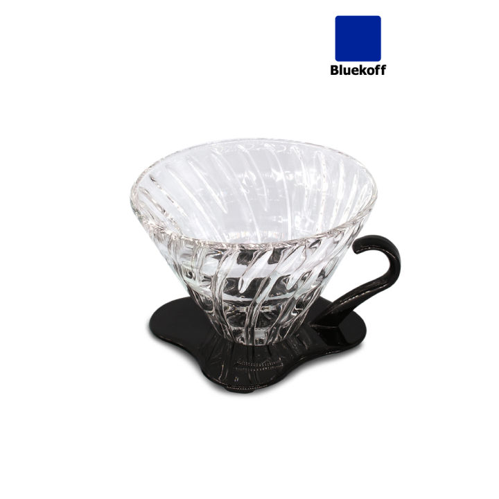 Bluekoff ดริปเปอร์ Hario V60 Glass Coffee Dripper Lazada.co.th